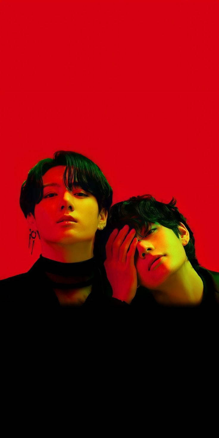 Taekook BTS लाल — बीटीएस वॉलपेपर