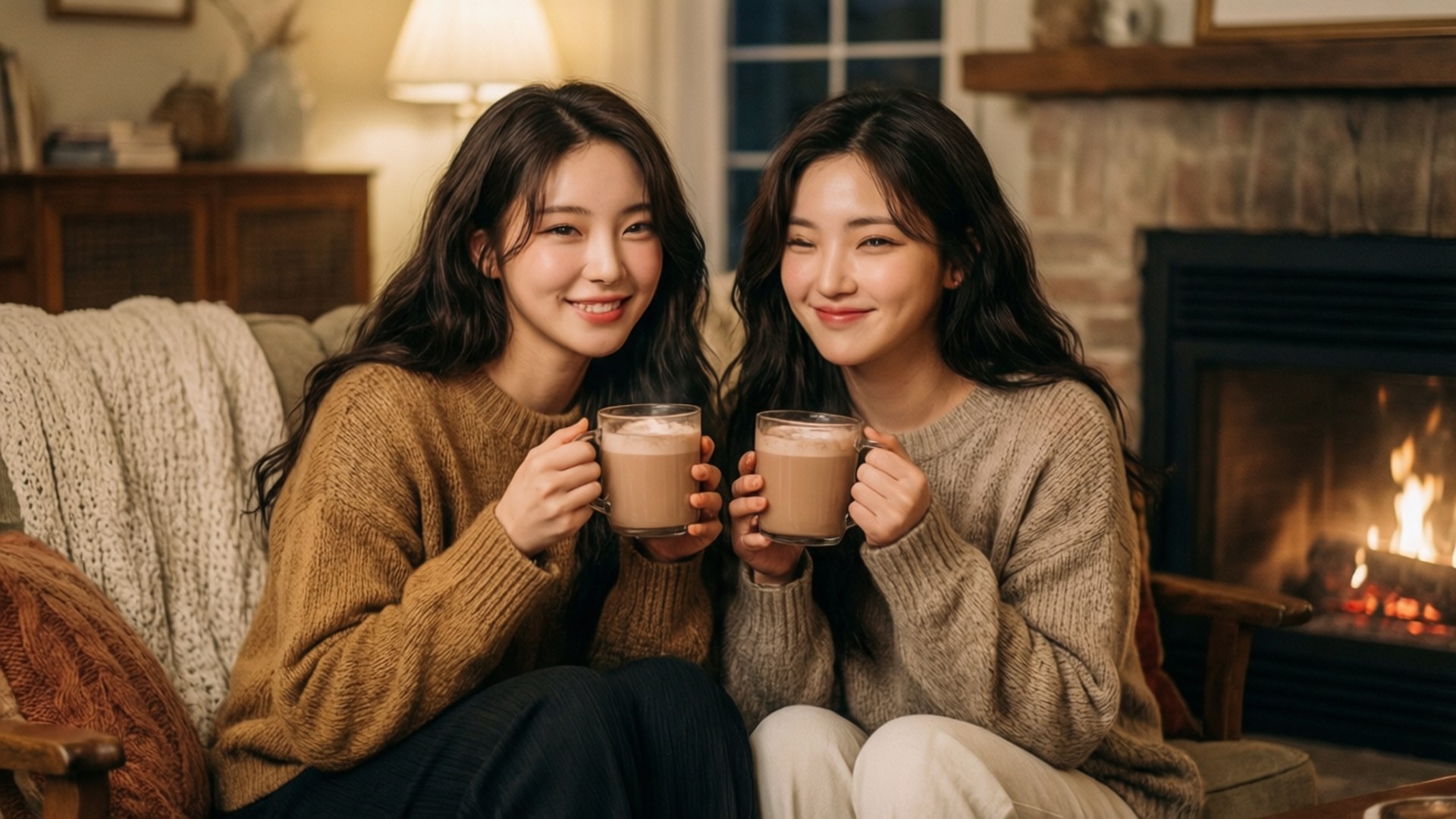 TWICE आरामदायक सर्दियों की रात वॉलपेपर