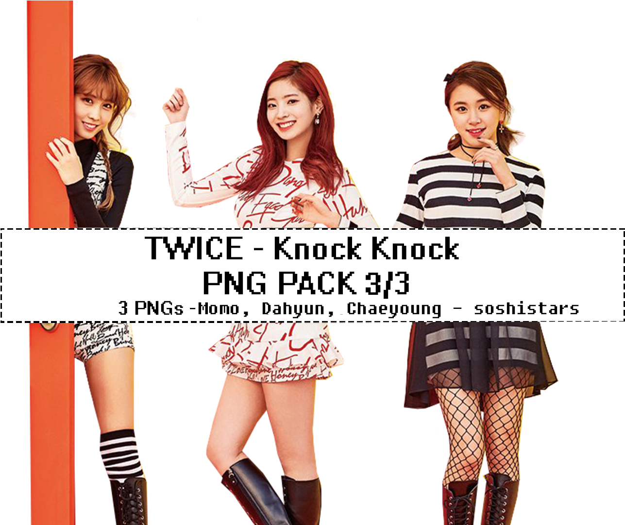 Twice Knock Knock P N G पैक वॉलपेपर