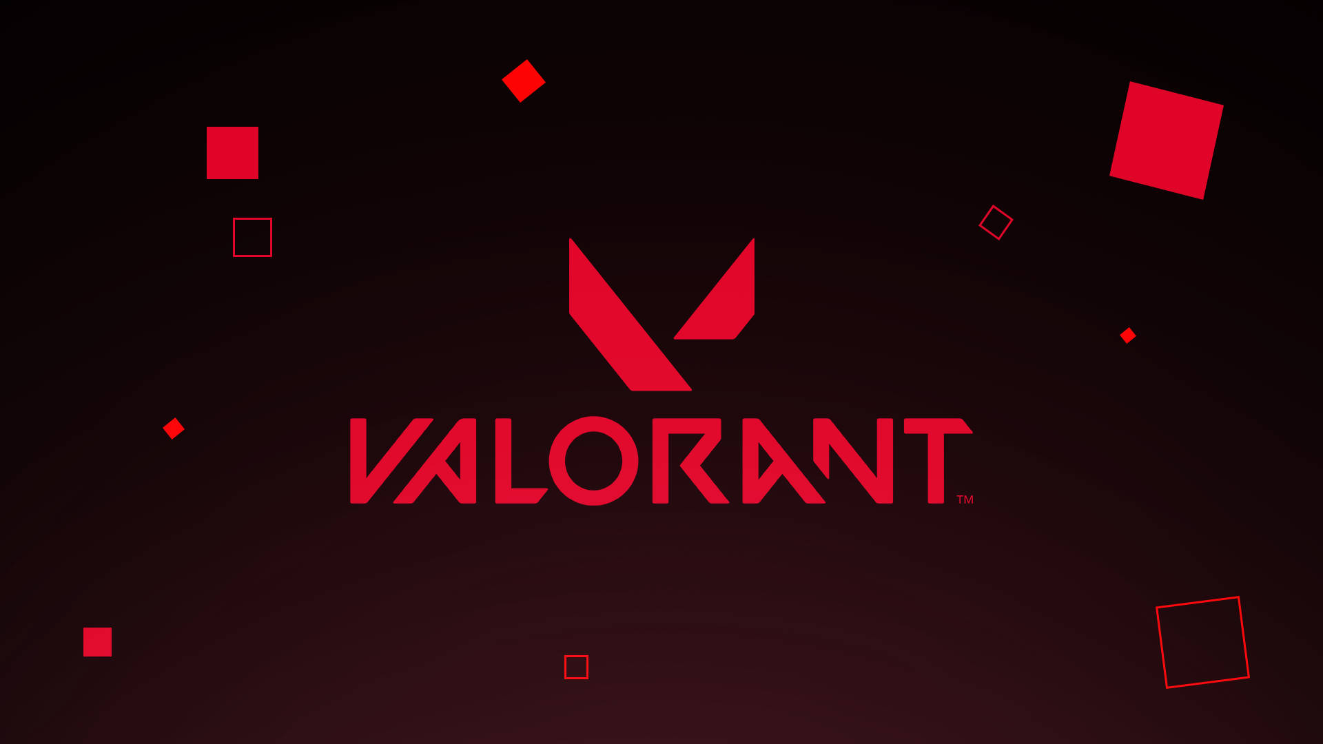 Valorant लाल लोगो वॉलपेपर — वैलोरेंट वॉलपेपर