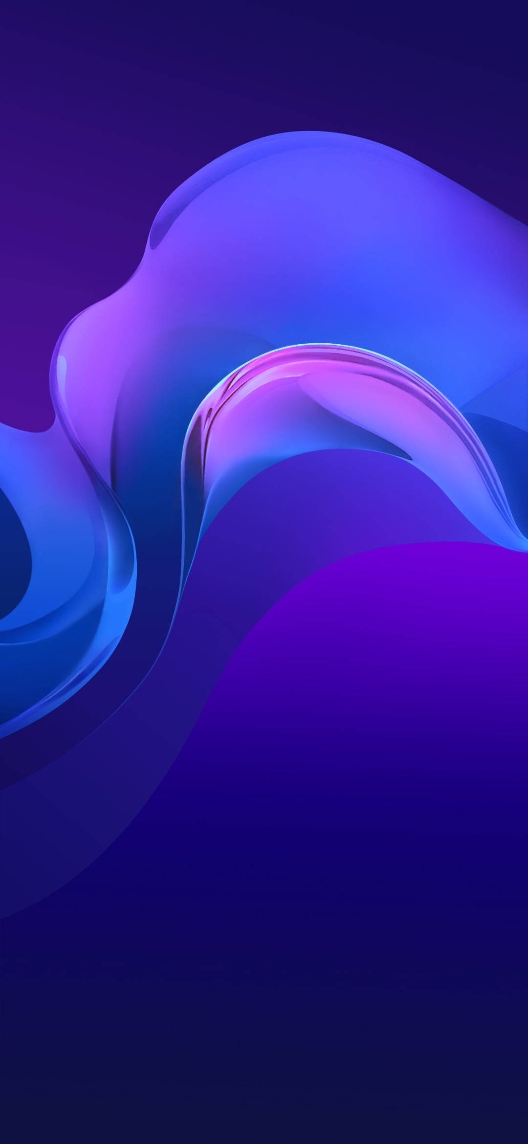 Vivo Y20 स्लीक पर्पल वेव वॉलपेपर