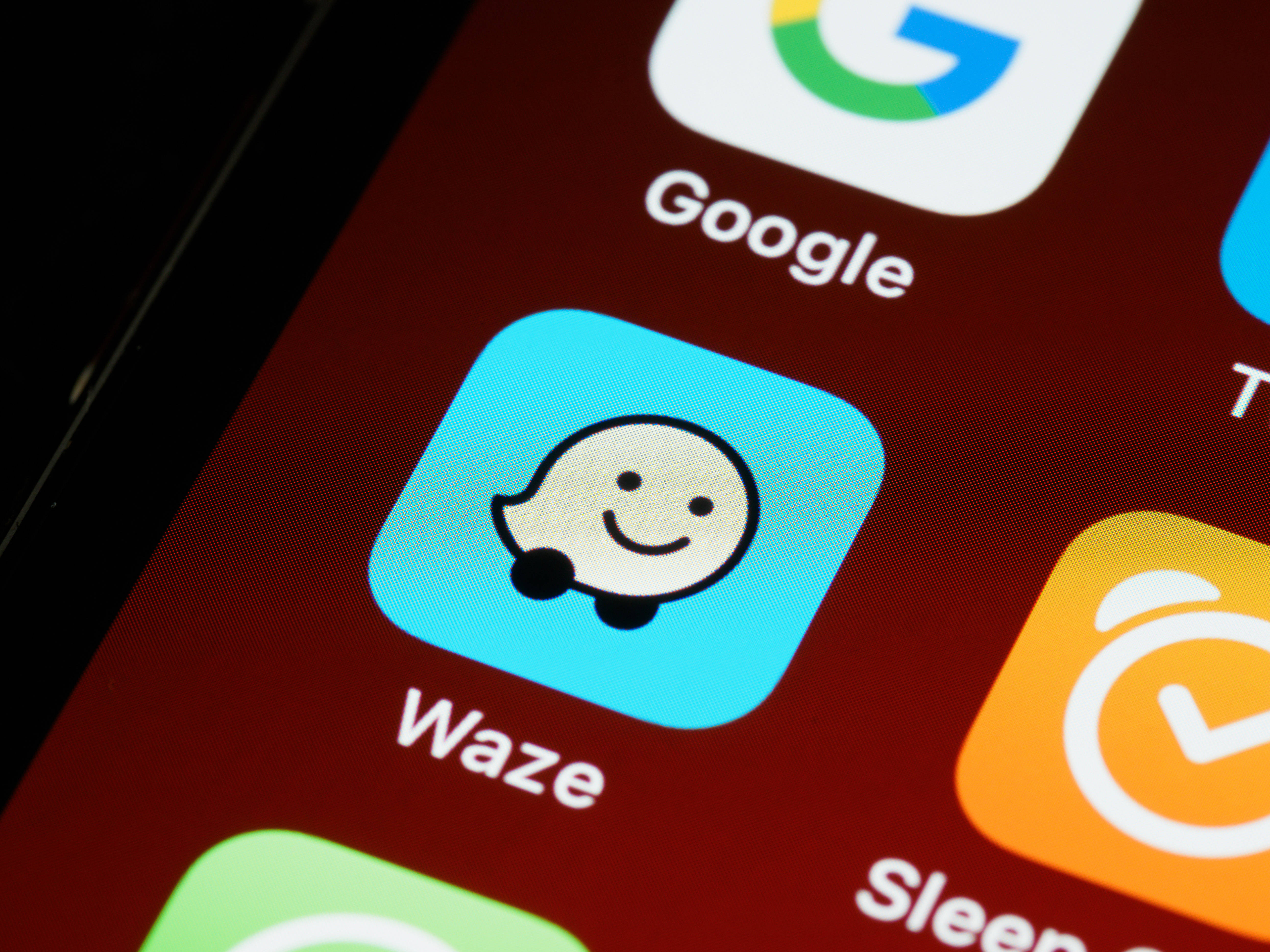 Waze ऐप iOS 13 वॉलपेपर