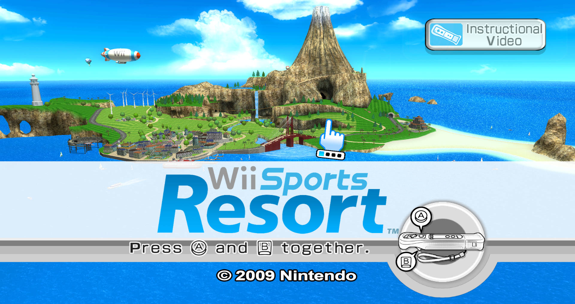 Wii Sports Resort गेम इंट्रो वॉलपेपर
