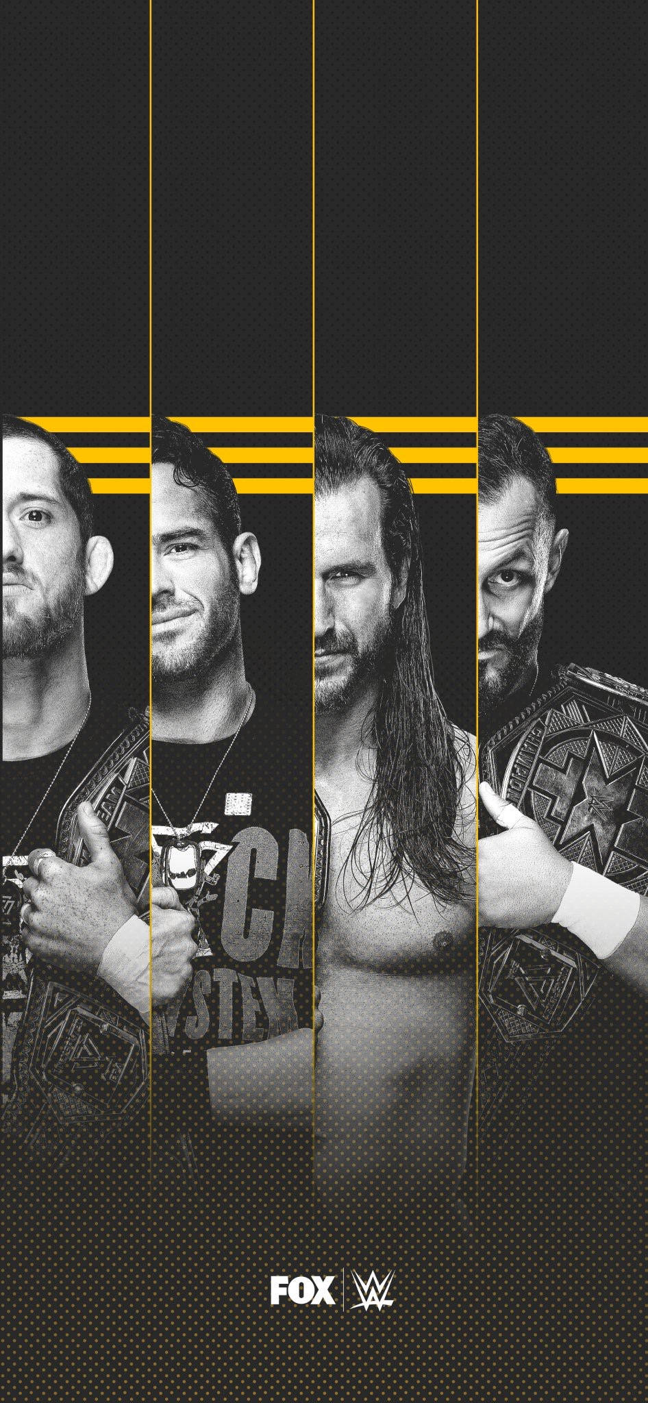 WWE Nxt सुपरस्टार्स काले और सफेद वॉलपेपर