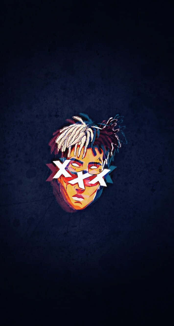 XXXTentacion Bad ग्लिच इफेक्ट के साथ वॉलपेपर