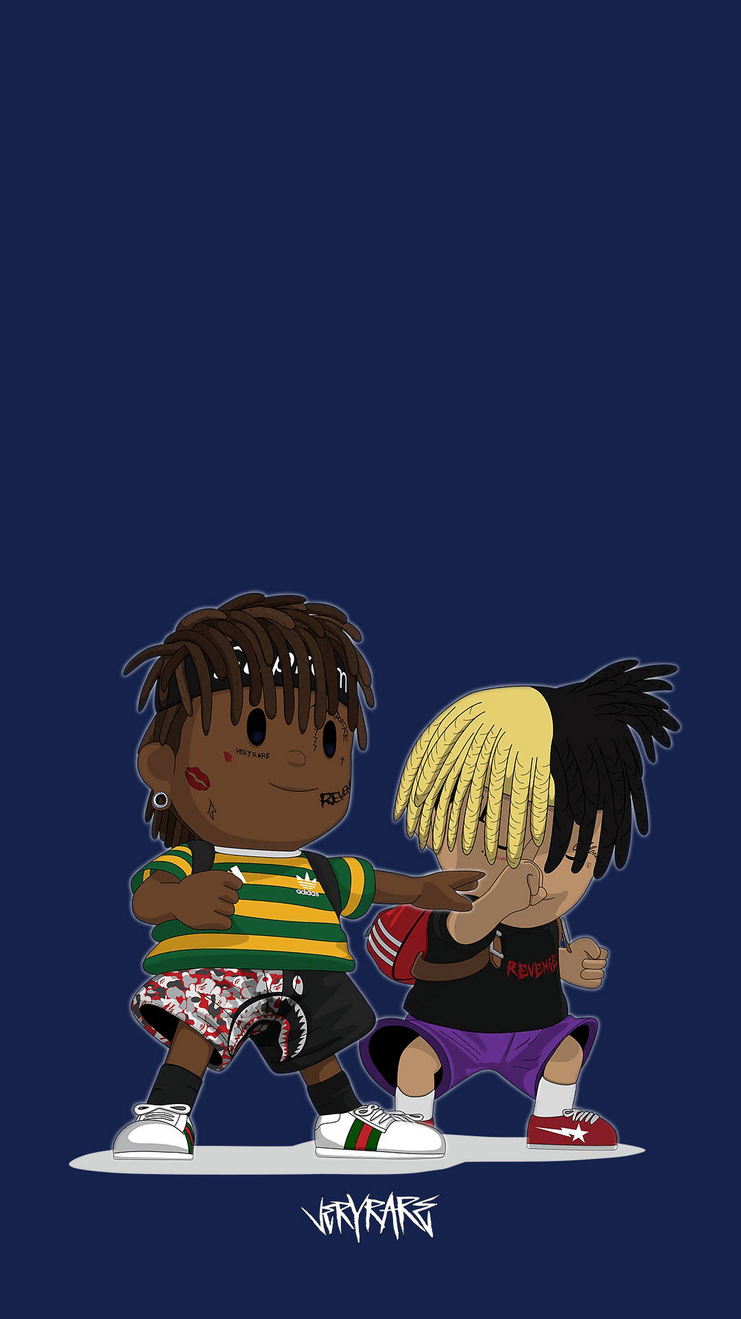 XXXTentacion और Juice Wrld एनीमे वॉलपेपर