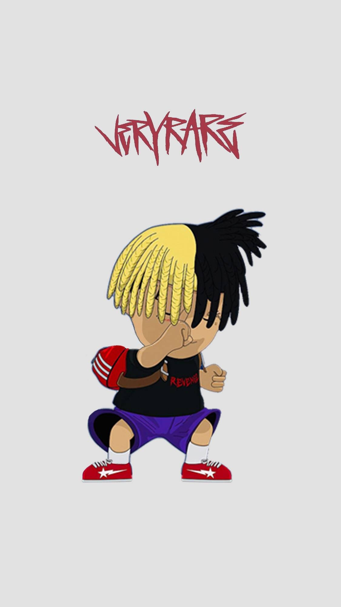 Xxxtentacion एनीमे टू-टोन हेयर वॉलपेपर