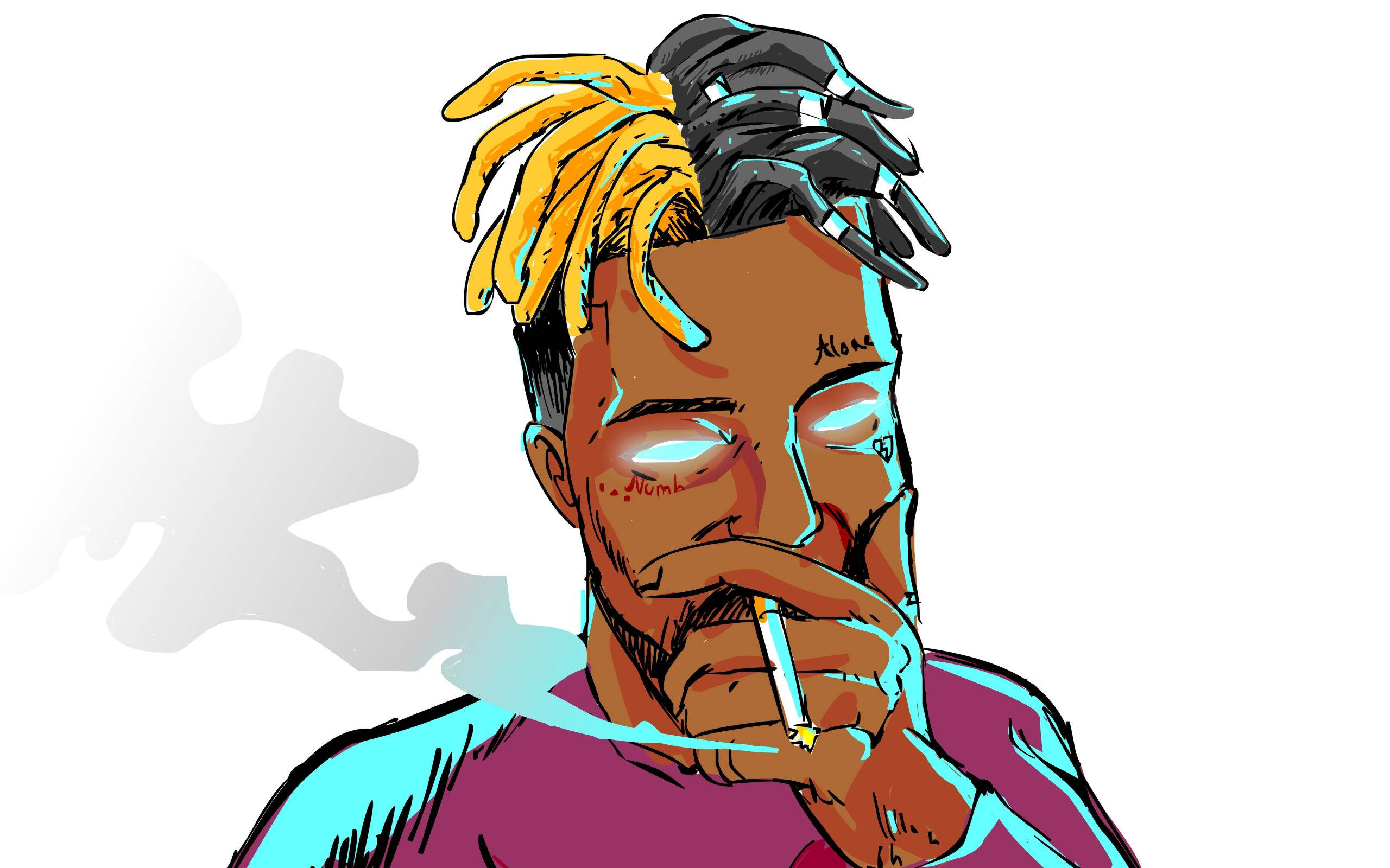 Xxxtentacion एनिमे सिगरेट वॉलपेपर