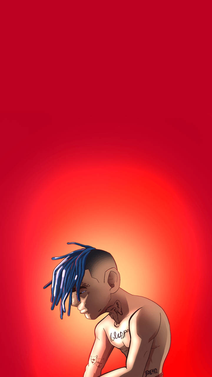 Xxxtentacion एनीमे बिना शर्ट के वॉलपेपर