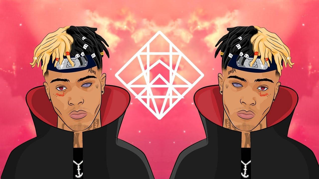 Xxxtentacion एनीमे साइड टू साइड आर्ट वॉलपेपर