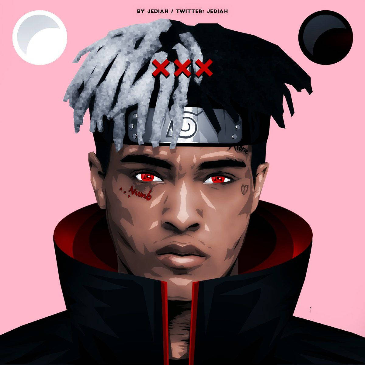 Xxxtentacion एनीमे नारुतो का हेडगियर वॉलपेपर