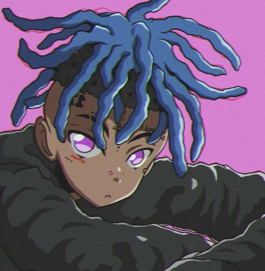 Xxxtentacion एनीमे रेट्रो स्टाइल वॉलपेपर