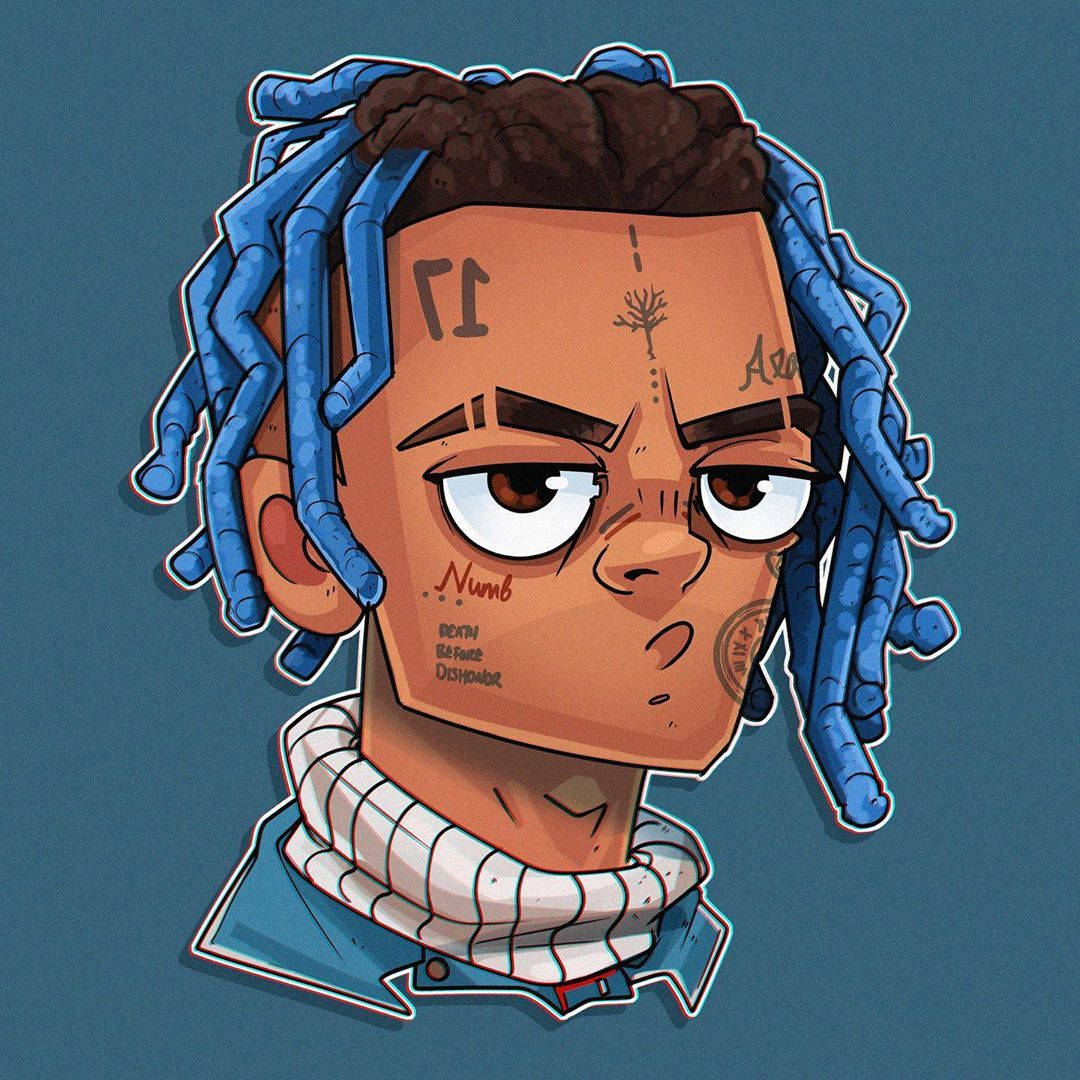 Xxxtentacion एनीमे डिजिटल टैटू वॉलपेपर