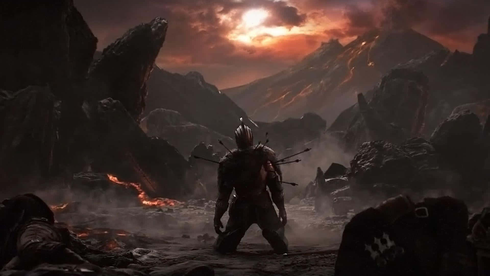 “अंधकार में अज्ञात का सामना करें Dark Souls के साथ” वॉलपेपर