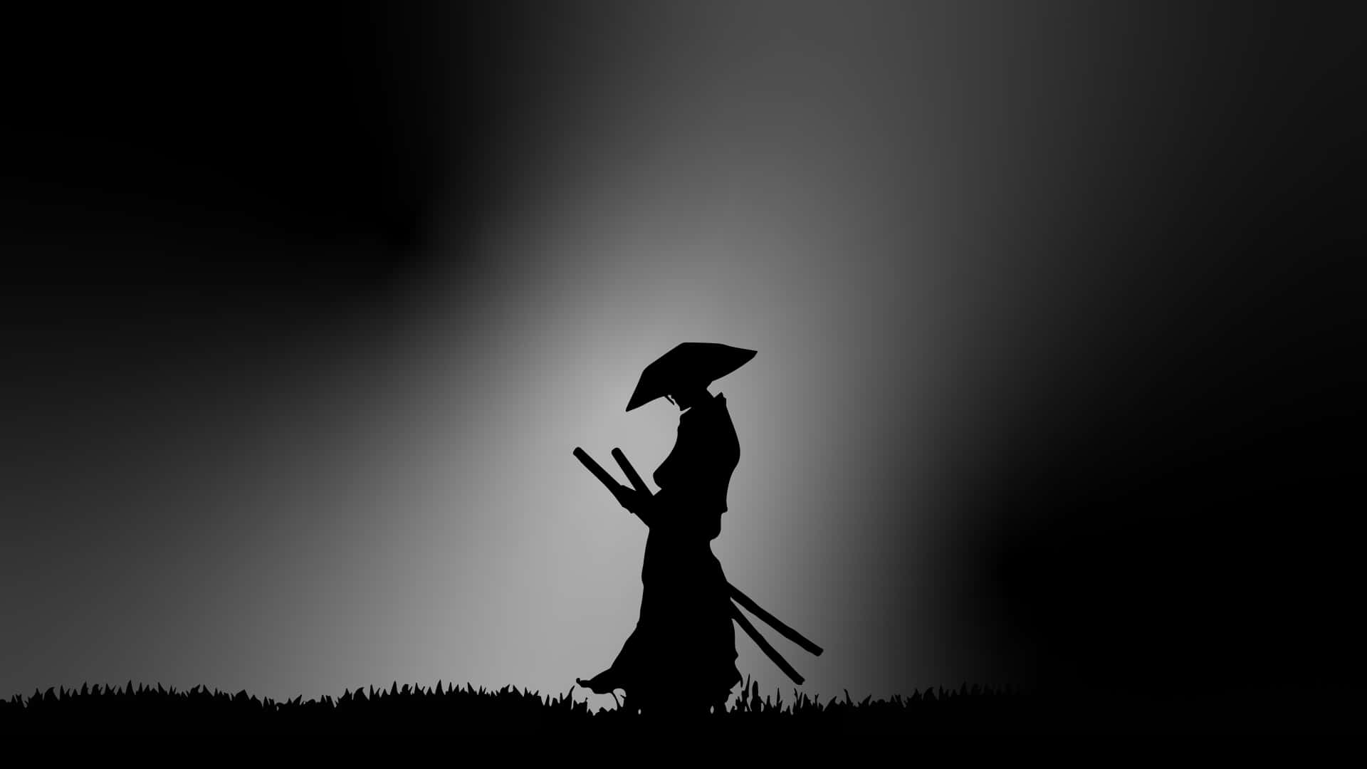 अंधेरा समुराई — डार्क एस्थेटिक GIF वॉलपेपर
