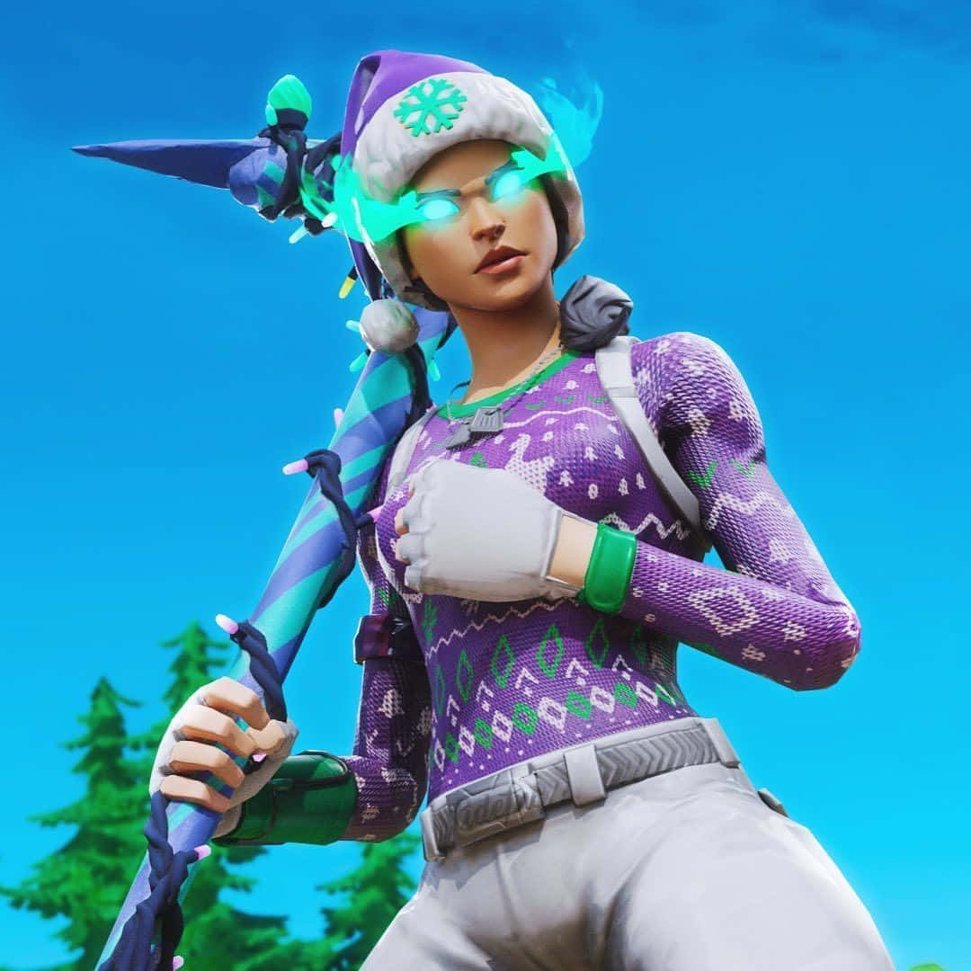 अपनी गेमिंग शैली दिखाने के लिए तैयार स्टाइलिश Fortnite प्रोफ़ाइल चित्र वॉलपेपर