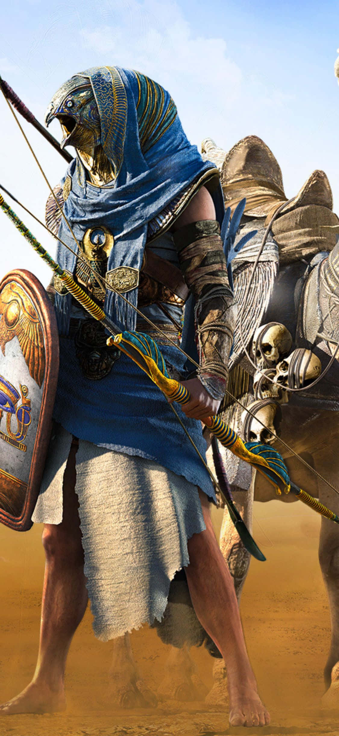 अपने iPhone X और Assassin's Creed Origins के साथ साहसिक जीवन को अपनाएं वॉलपेपर