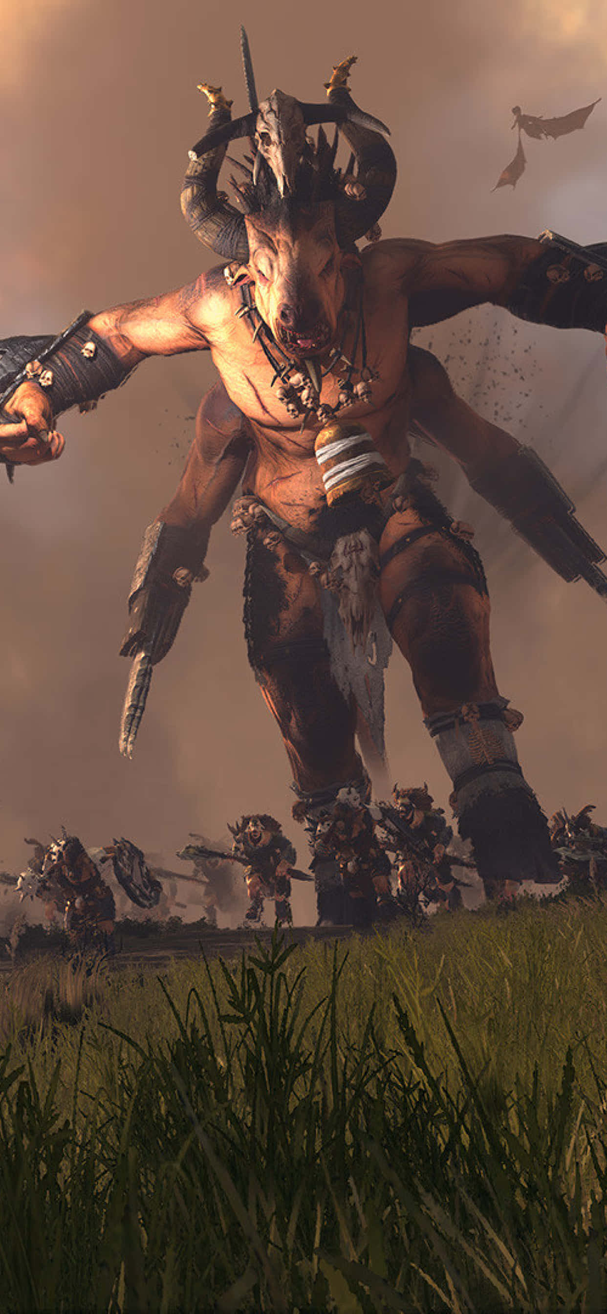 अपने iPhone X पर महाकाव्य रणनीति गेम Total War Warhammer में डूब जाएं वॉलपेपर