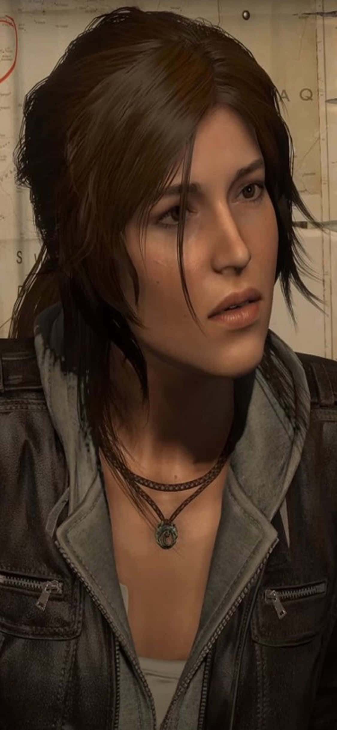 अपने iPhone X पर Shadow Of The Tomb Raider के कठिन इलाकों को जीतें। वॉलपेपर