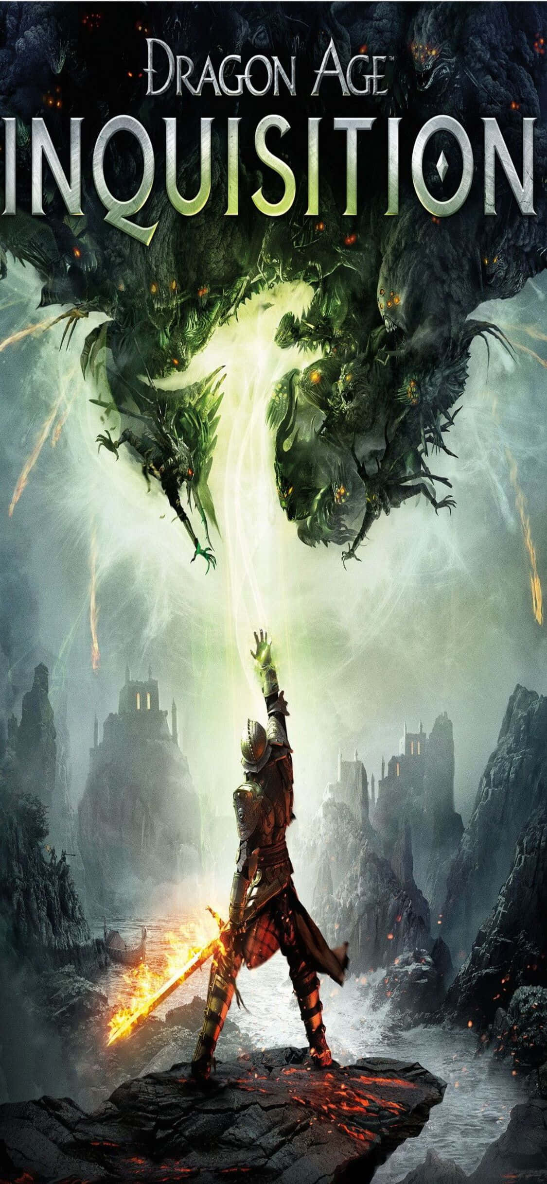 अपने iPhone Xs पर Dragon Age Inquisition के साथ गहन गेमप्ले वॉलपेपर