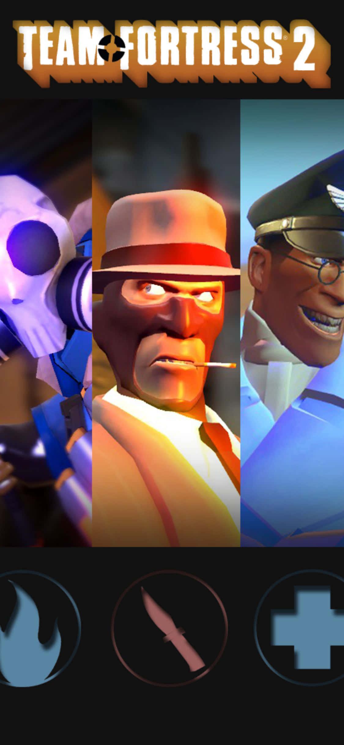 अपने दोस्तों के साथ झंडा कब्जा करें और अपने नए iPhone Xs पर Team Fortress 2 के साथ प्रभुत्व दिखाएं वॉलपेपर