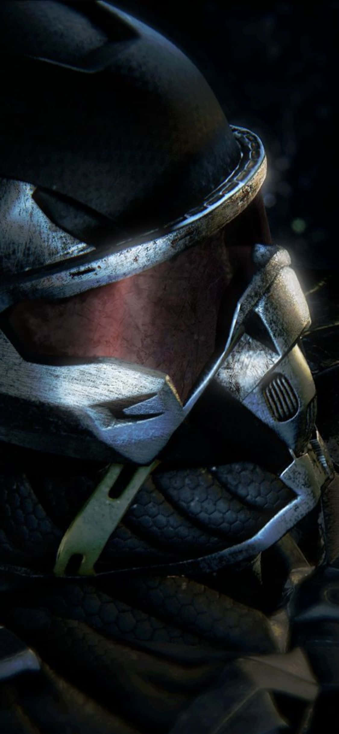 "आईफोन X और क्राइसिस 3 के साथ स्टाइल में मानवता को बचाएं" वॉलपेपर