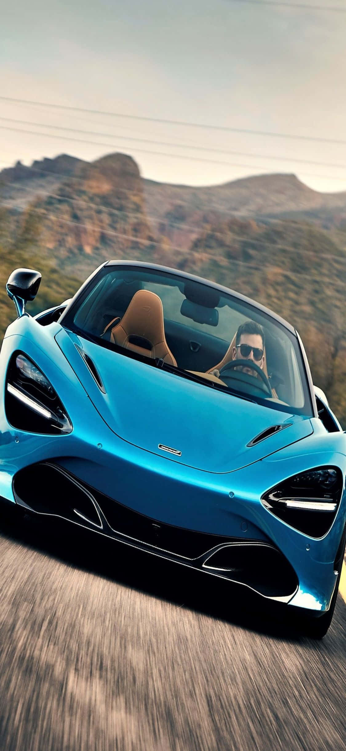 आईफोन X और आइकॉनिक मैकलारेन 720s का मिलन वॉलपेपर