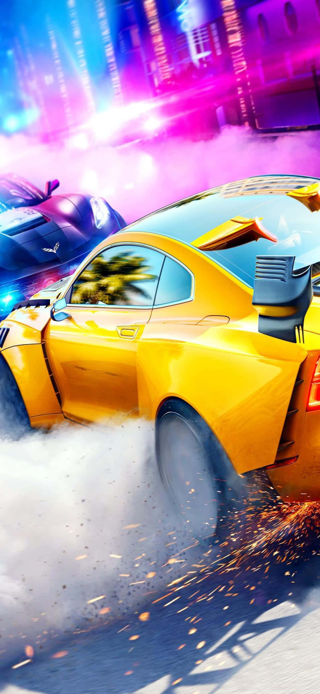 iPhone Xs पर Need for Speed Heat में अपने प्रतिद्वंद्वियों को पीछे छोड़ें वॉलपेपर