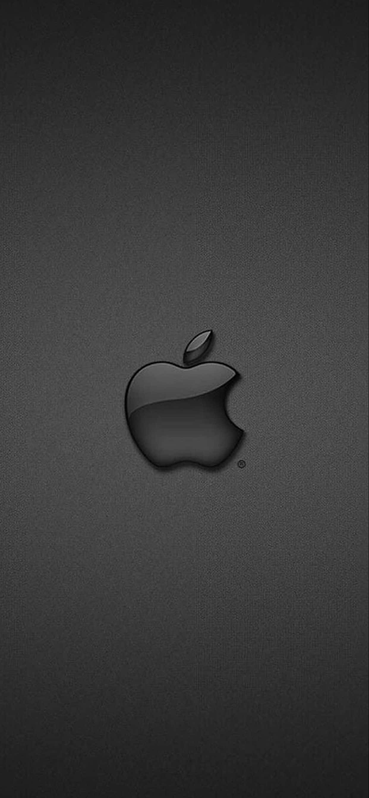 iPhone Xs Max Apple पृष्ठभूमि ग्रे लोगो वॉलपेपर