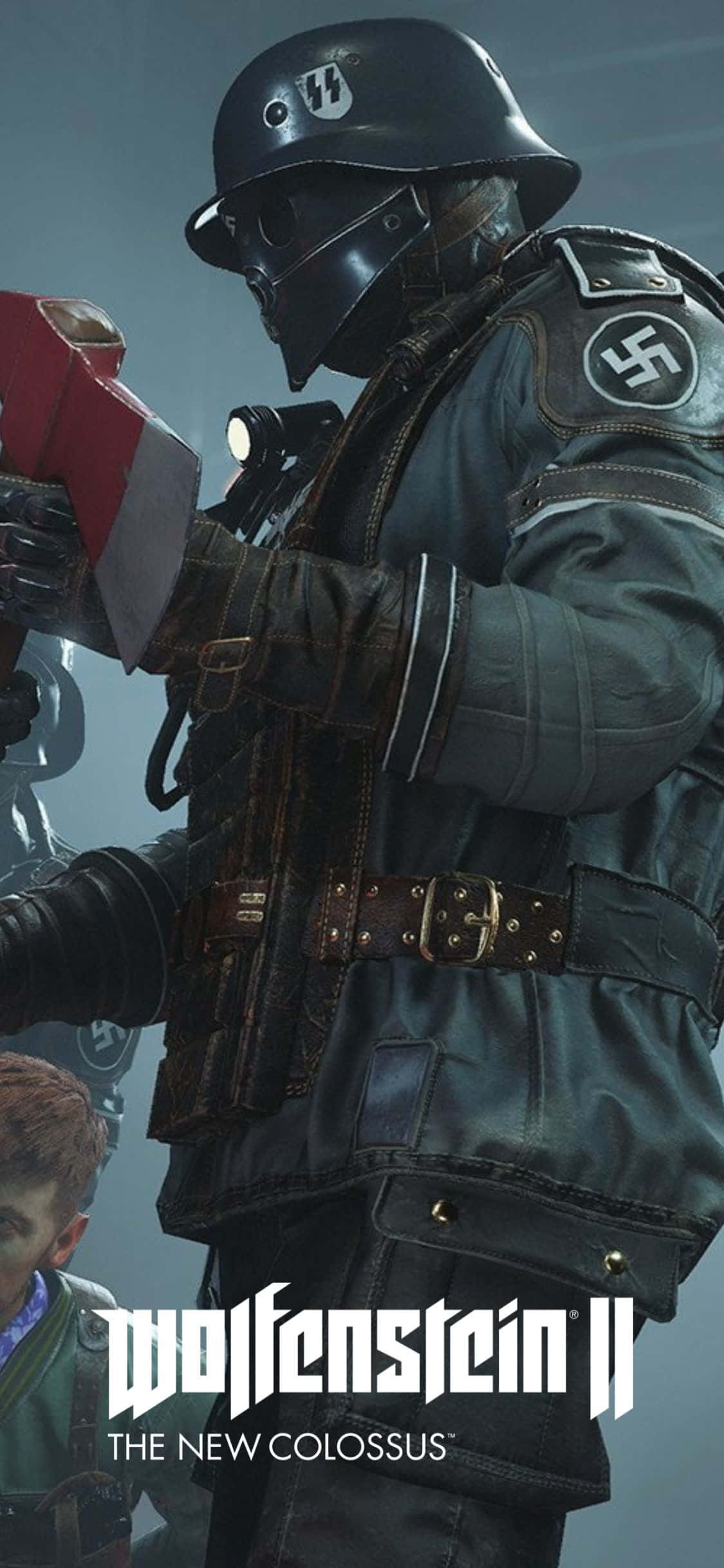 iPhone Xs Wolfenstein Ii बंधक दृश्य पोस्टर पृष्ठभूमि वॉलपेपर