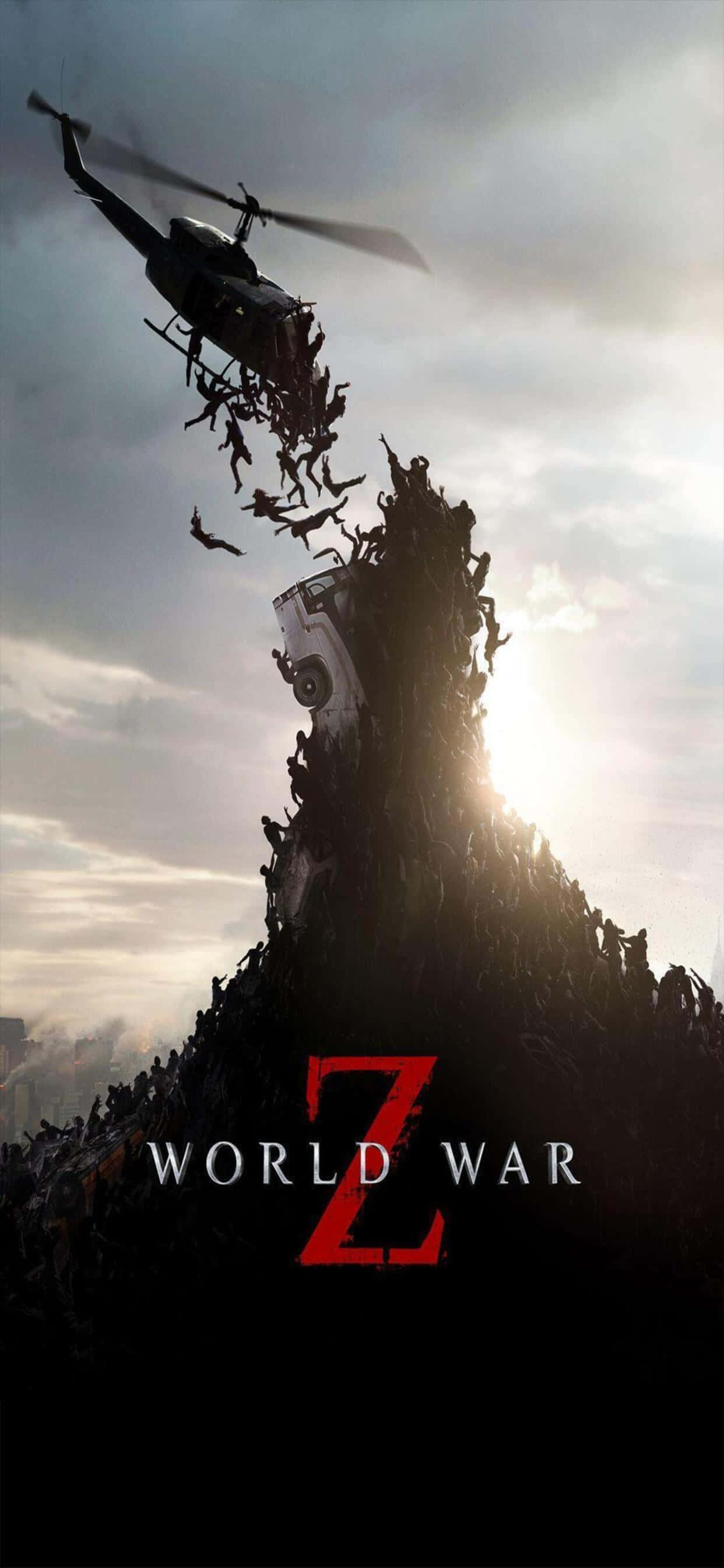 आधिकारिक फिल्म पोस्टर iPhone XS Max World War Z बैकग्राउंड वॉलपेपर