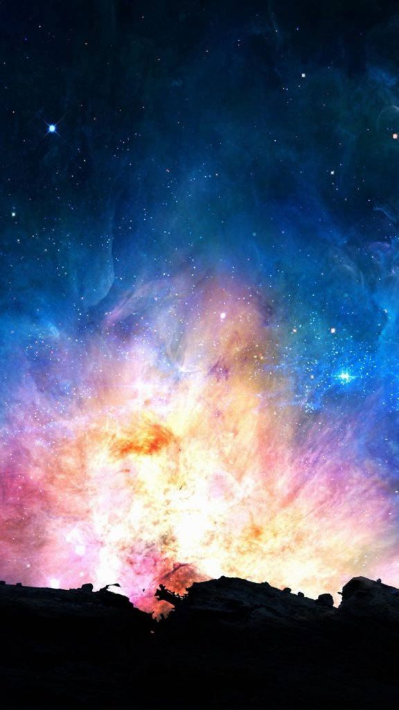 इंटरस्टेलर गैलेक्सी फोन बैकग्राउंड वॉलपेपर