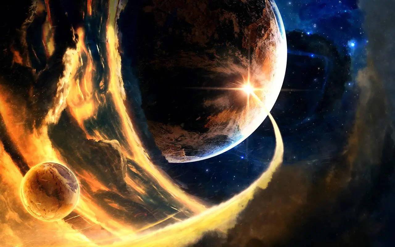इंटरैक्टिव सौर ज्वाला वॉलपेपर