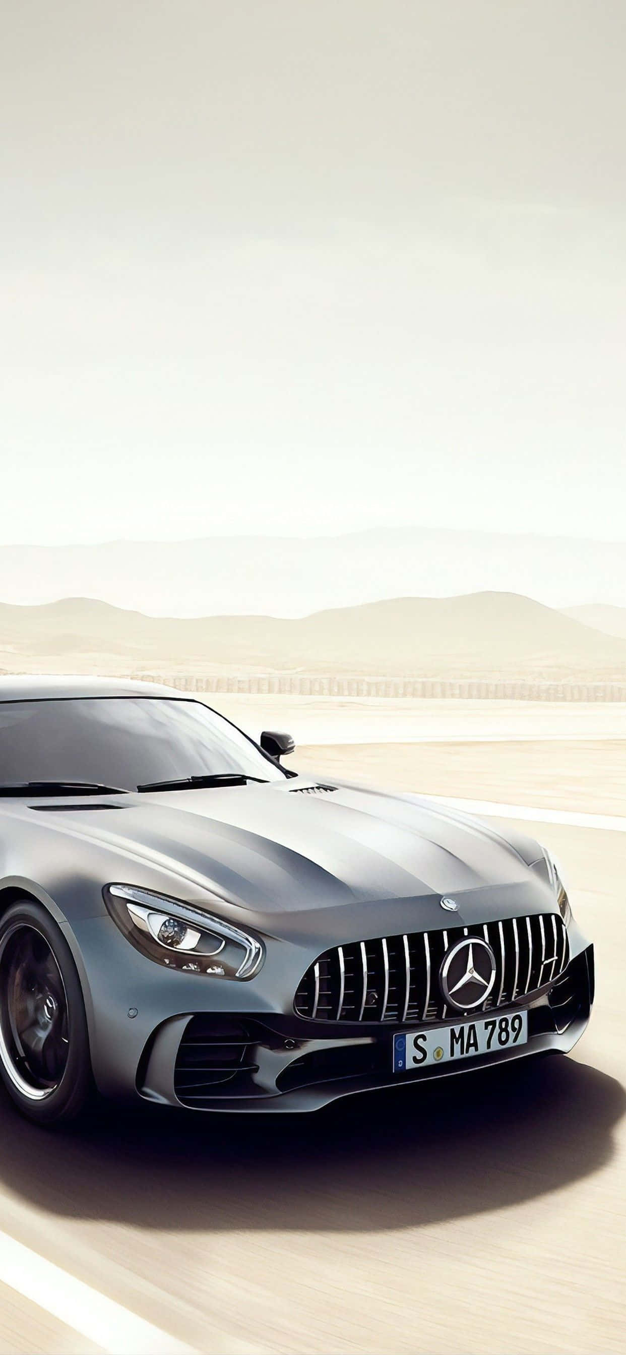 Android ग्रे Amg Gt-r पर्वत छाया पृष्ठभूमि वॉलपेपर
