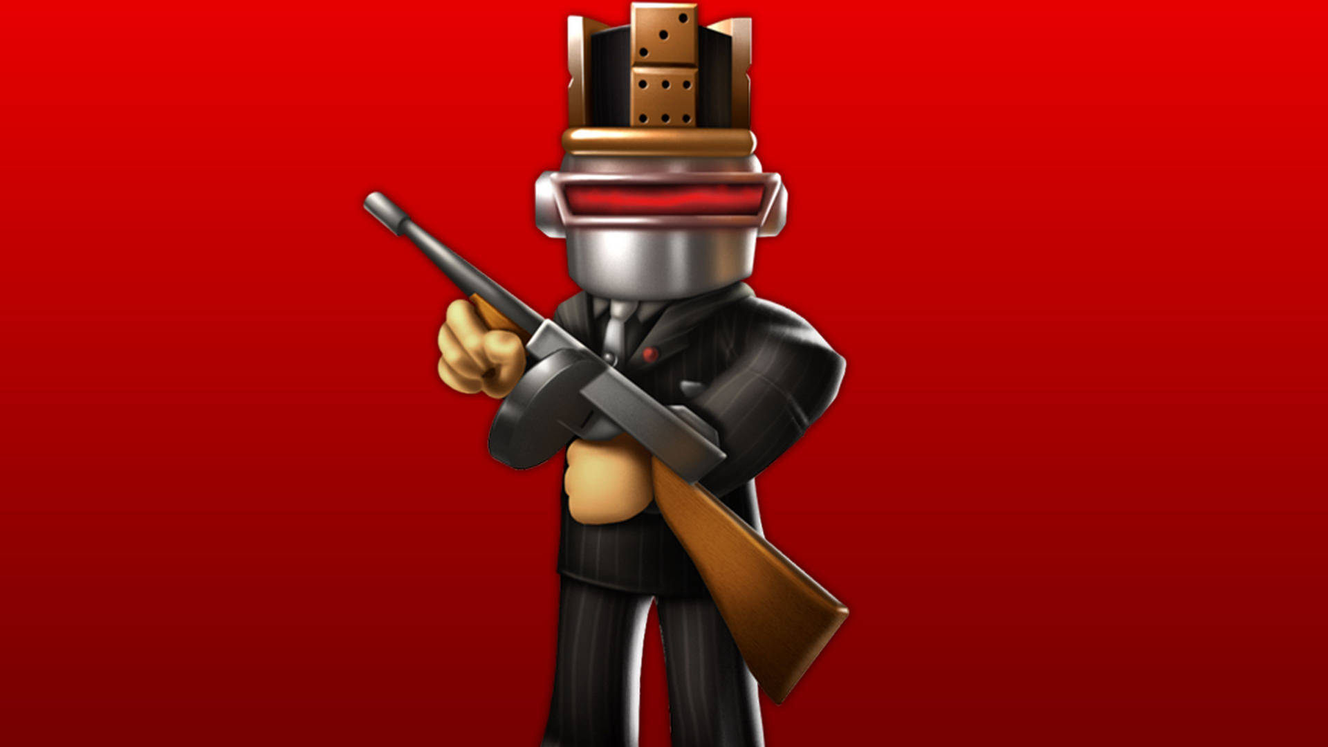 Roblox वीडियो गेम में अवतार रोबोट बंदूकधारी की अद्भुत वॉलपेपर। — रोब्लॉक्स वॉलपेपर