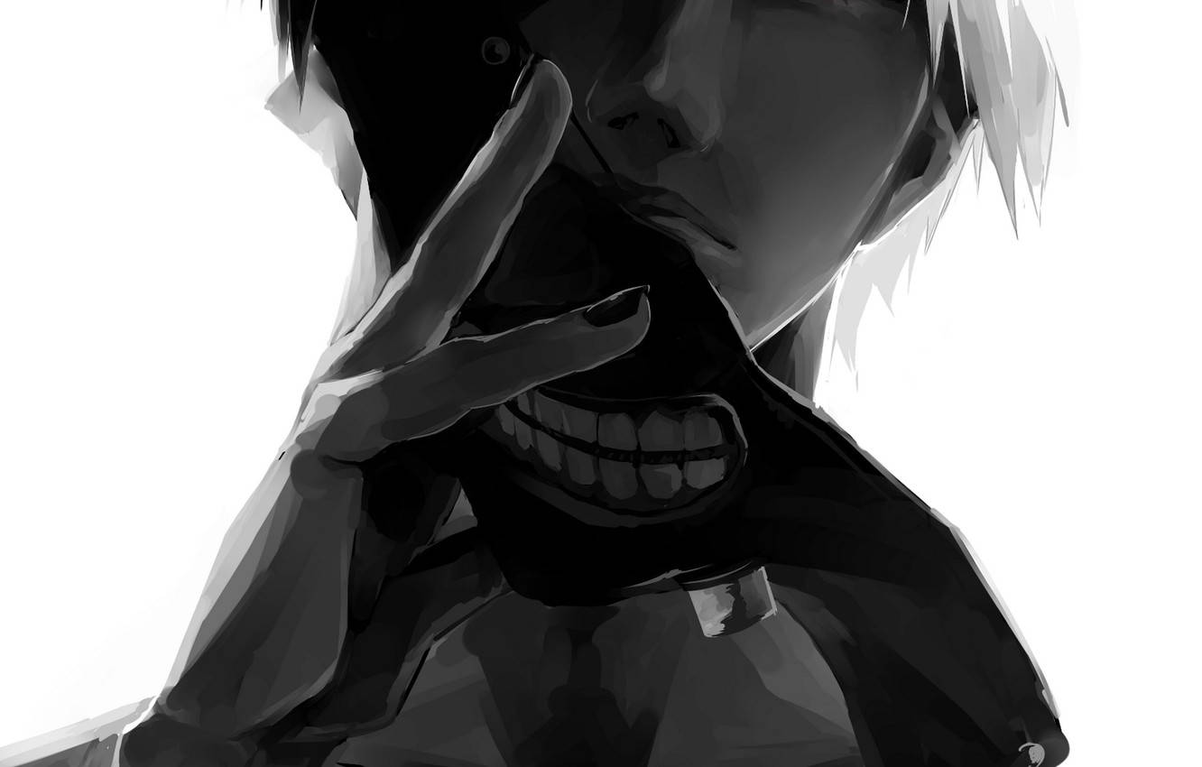 एनिमे बॉय डार्क कनेकी मास्क — Tokyo ghoul GIF वॉलपेपर