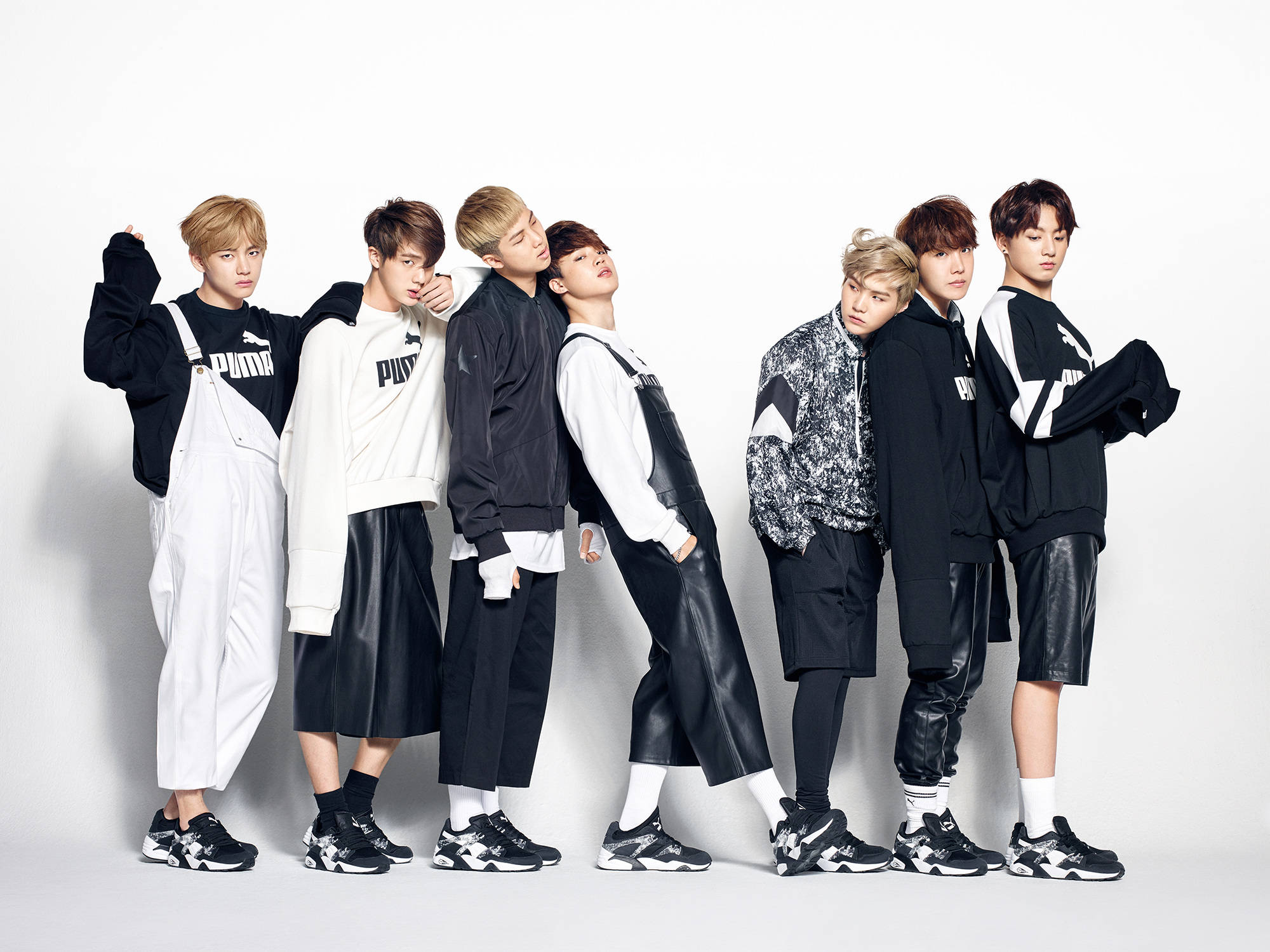 एस्थेटिक Bts Puma Photoshoot वॉलपेपर