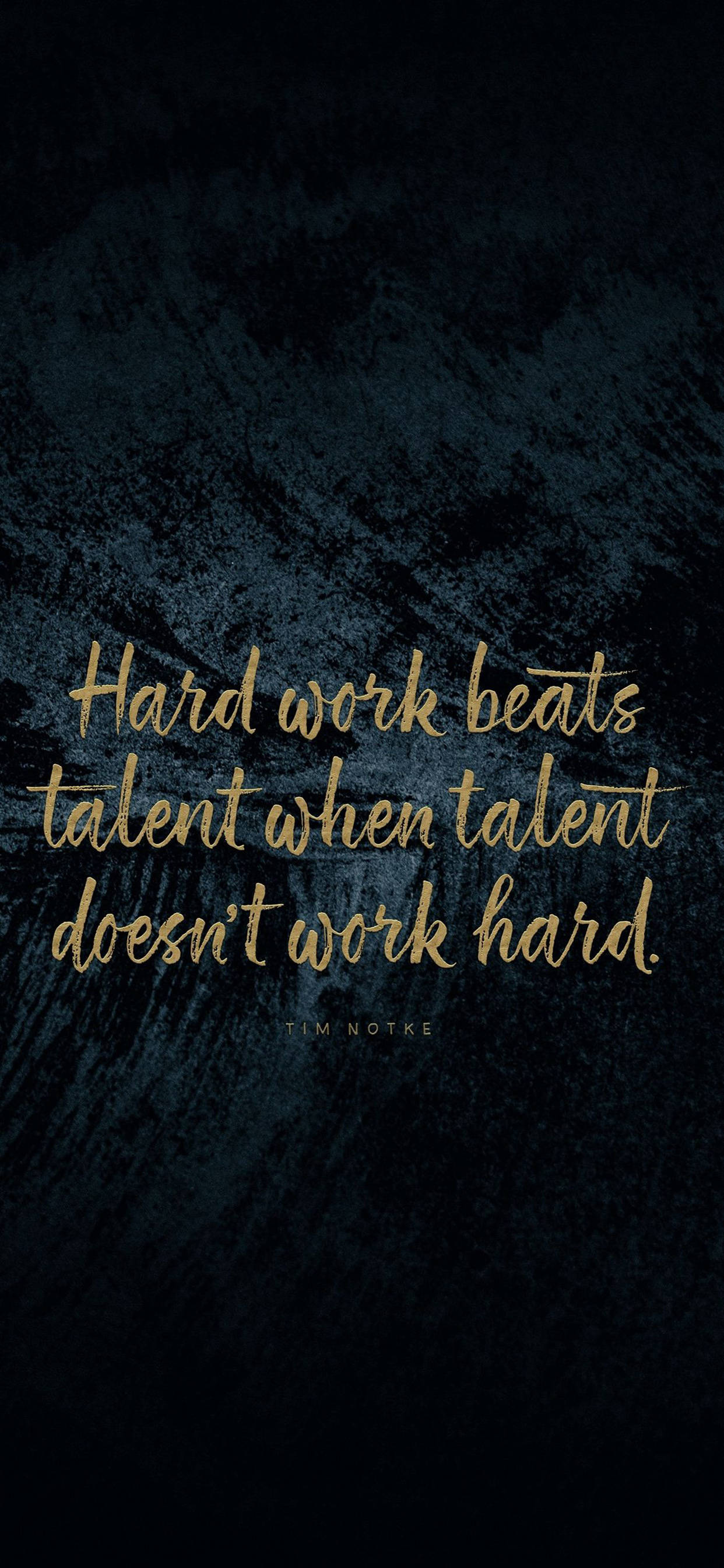 कड़ी मेहनत और प्रतिभा प्रेरक आईफोन वॉलपेपर