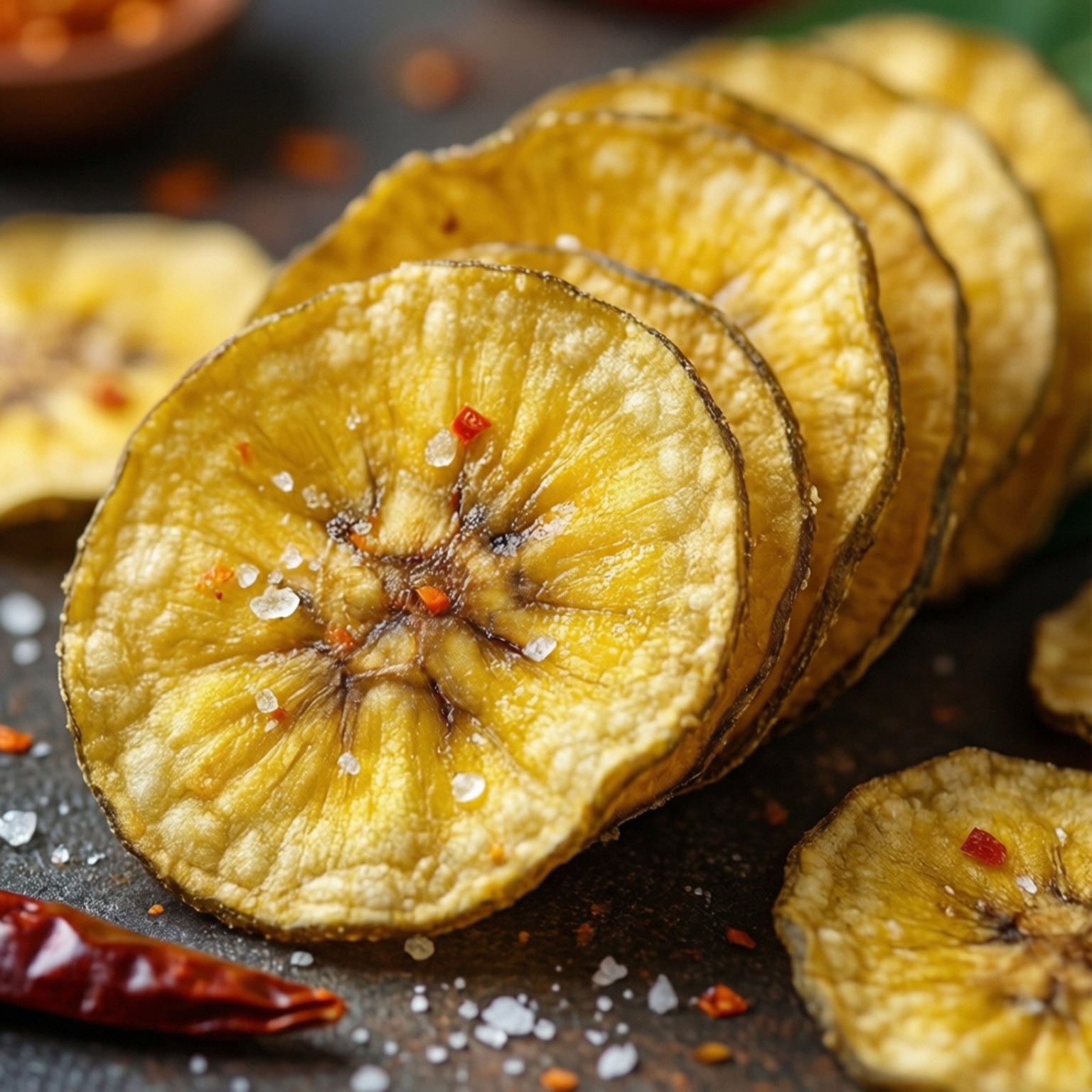क्रिस्पी केले के चिप्स वॉलपेपर