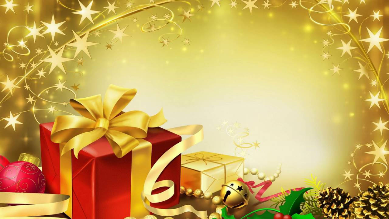 खुशियों के तोहफे एक जादुई क्रिसमस के लिए! वॉलपेपर