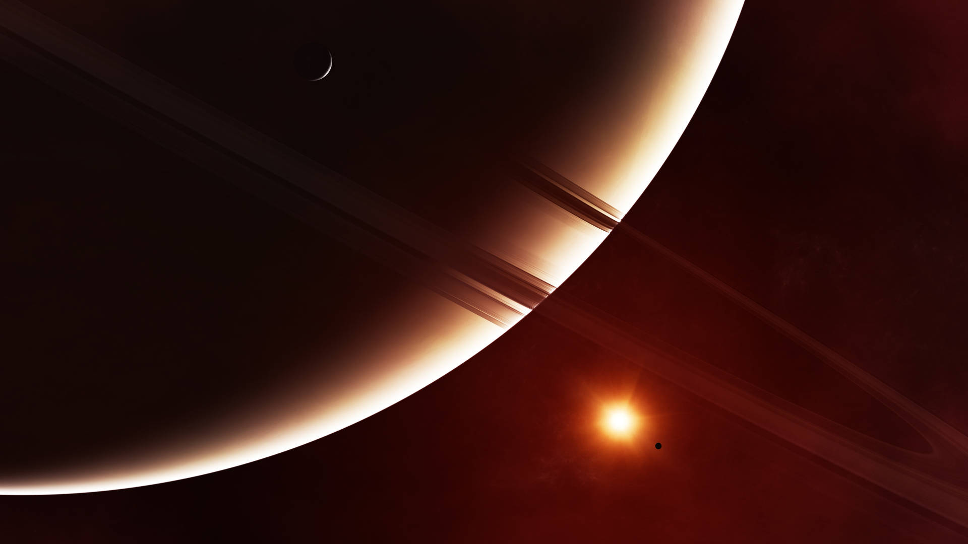 गर्म शनि 4K — 4K अंतरिक्ष जीआईएफ वॉलपेपर
