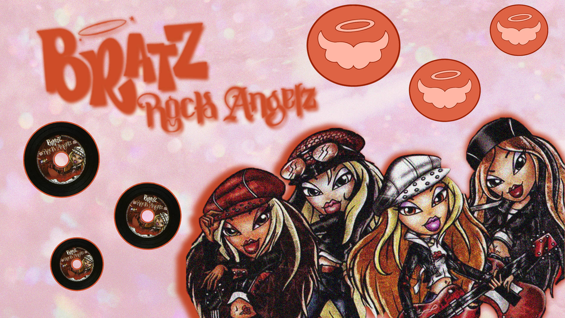 गर्ल बैंड Bratz एस्थेटिक Rock Angelz वॉलपेपर