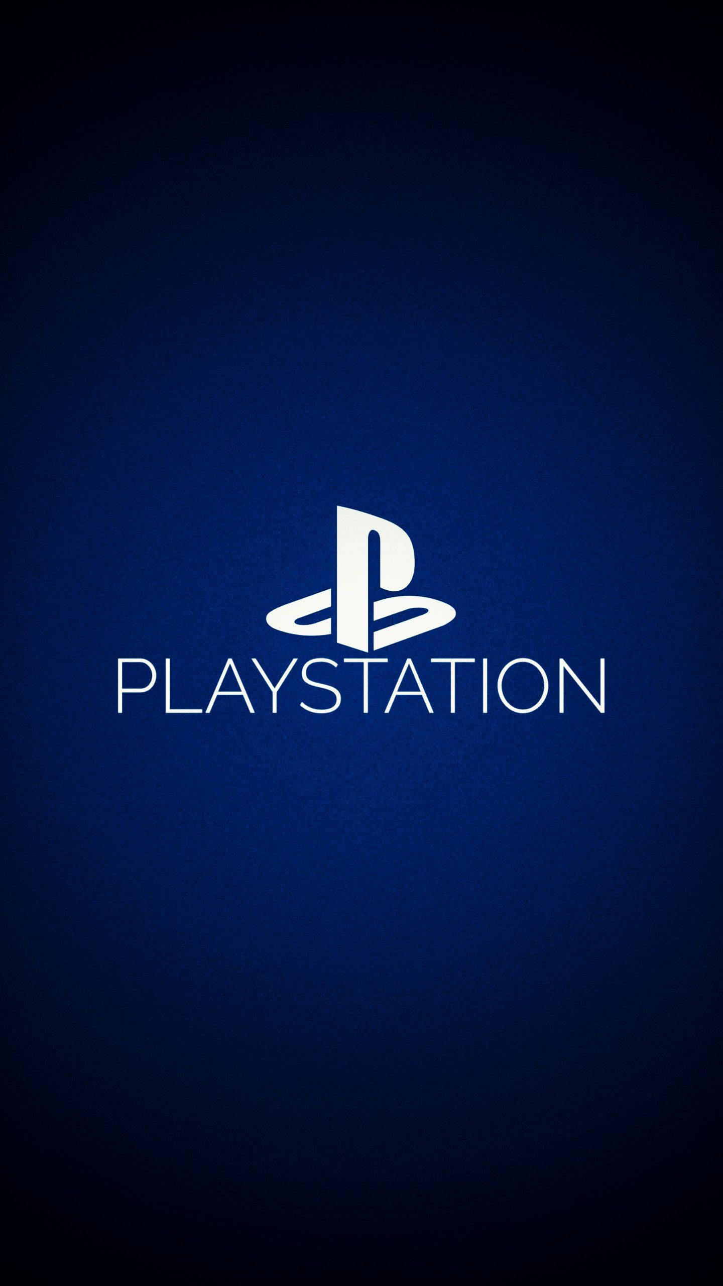 गहरा नीला PS4 लोगो वॉलपेपर