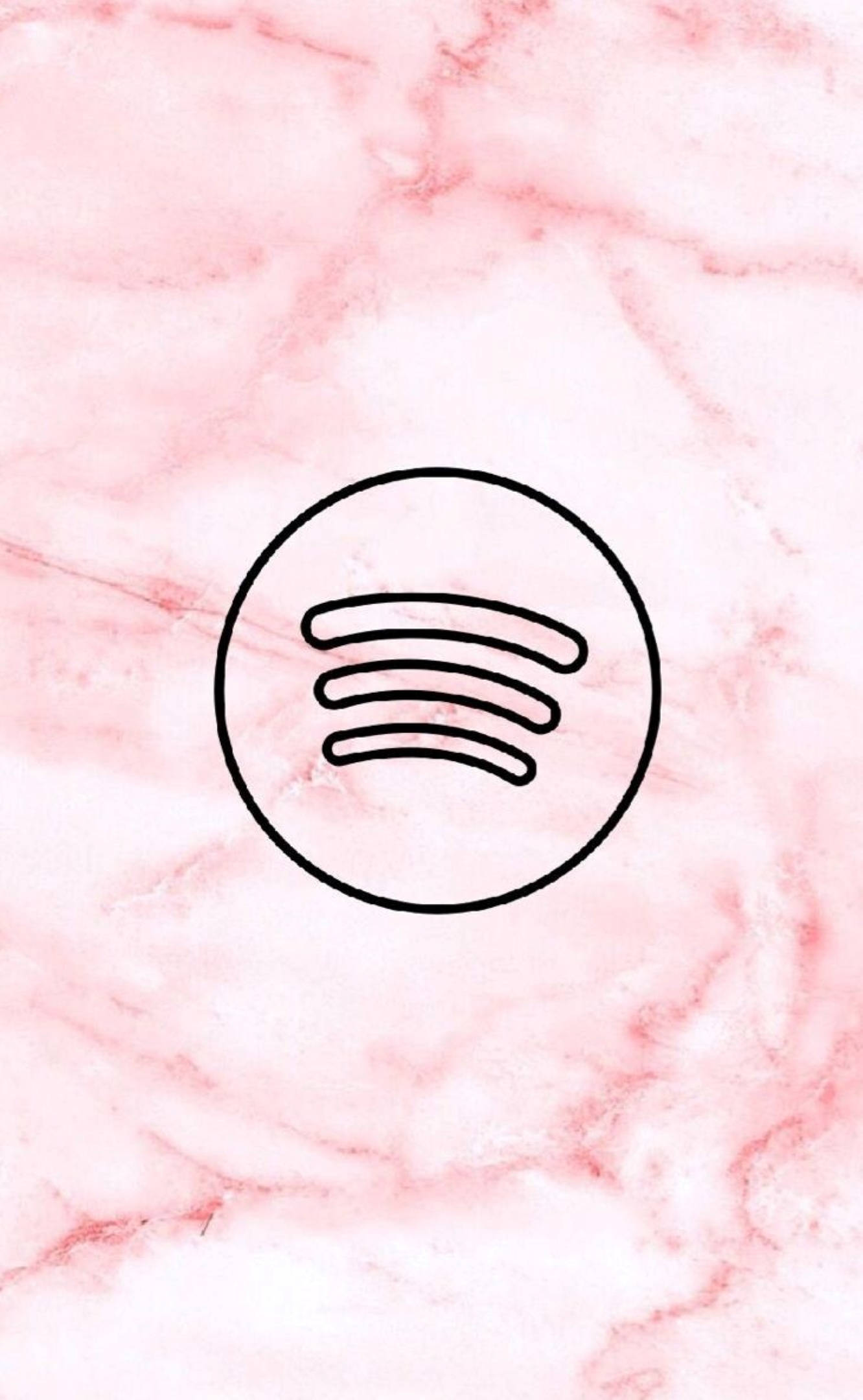 गुलाबी संगमरमर Spotify वॉलपेपर