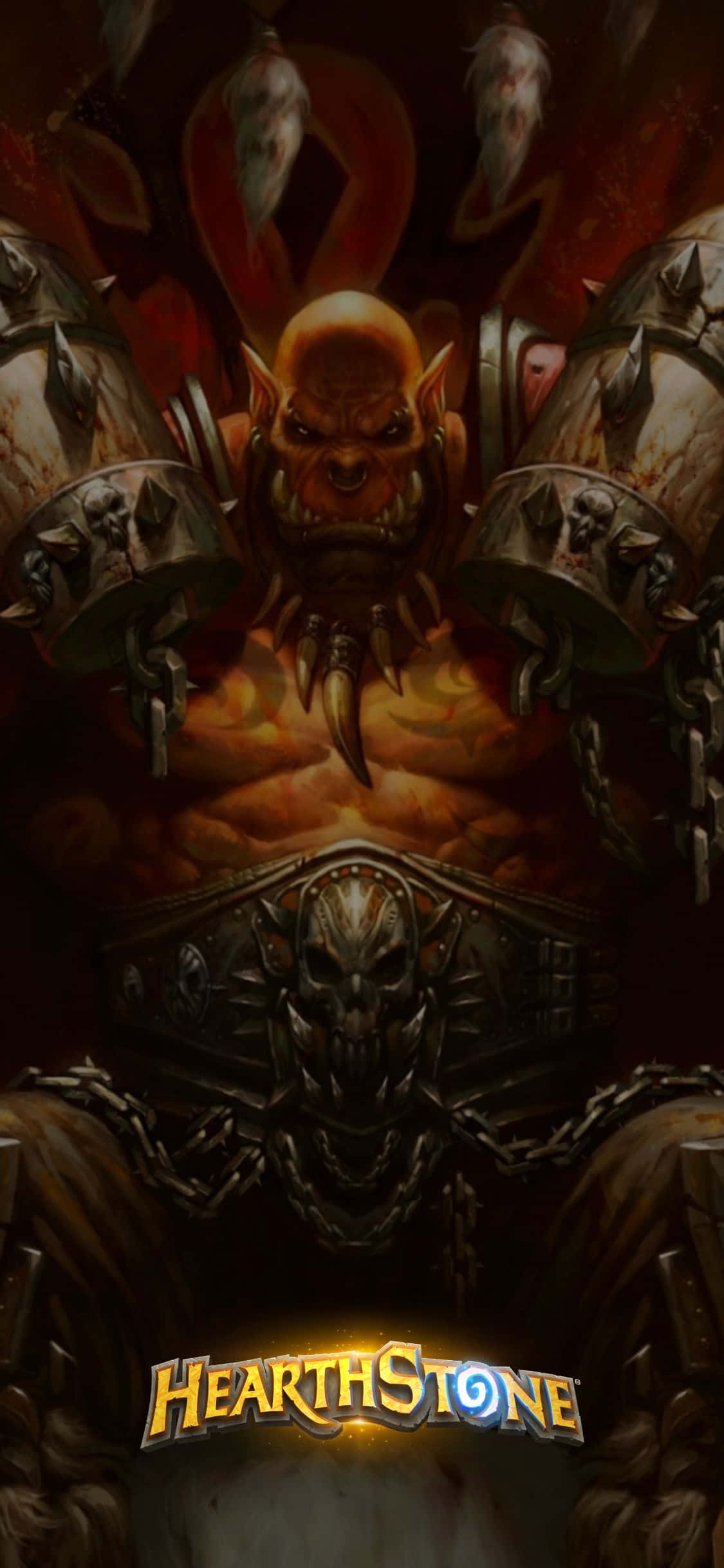 Garrosh Hellscream iPhone XS Hearthstone बैकग्राउंड वॉलपेपर