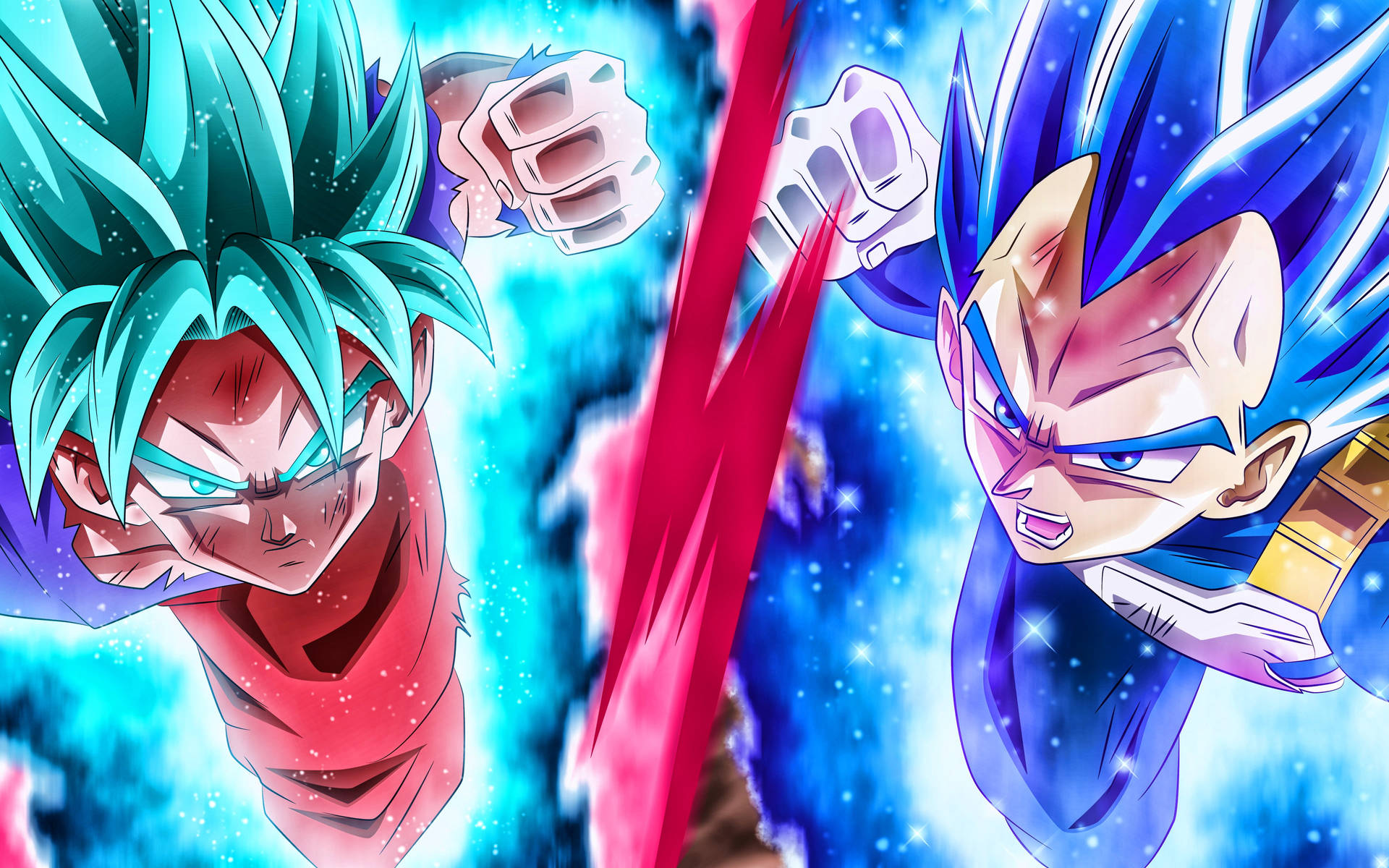 गोकू और वेजिटा DBZ 4K — ड्रैगन बॉल ज़ी जीआईएफ वॉलपेपर