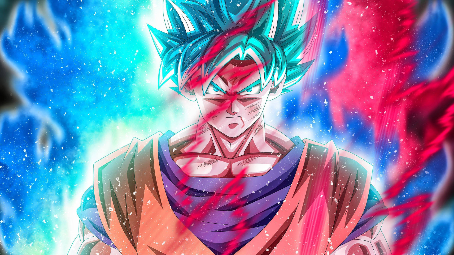 गोकू सुपर सैयान ब्लू DBZ 4K — ड्रैगन बॉल ज़ी जीआईएफ वॉलपेपर