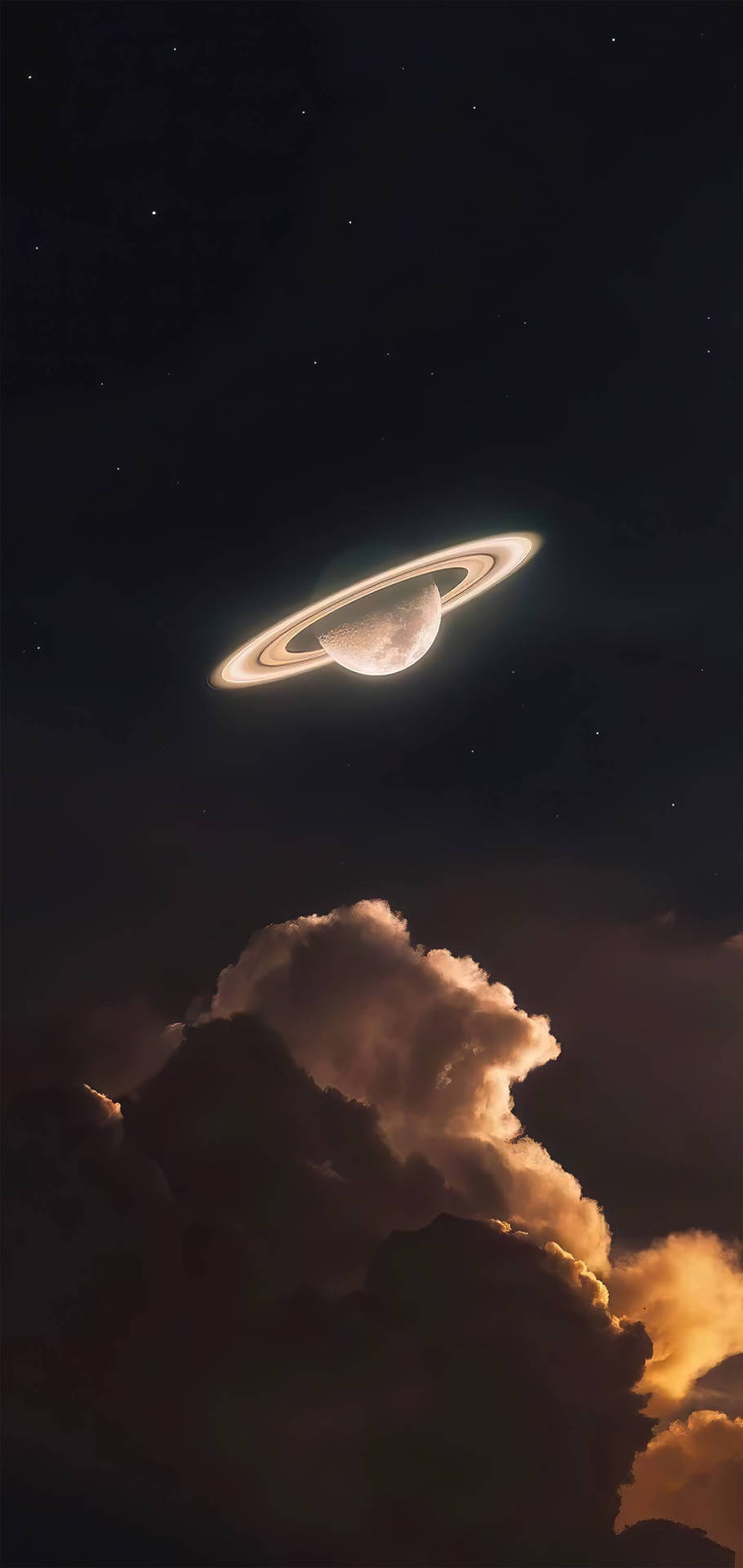 चमकता शनि 4K — 4K अंतरिक्ष जीआईएफ वॉलपेपर