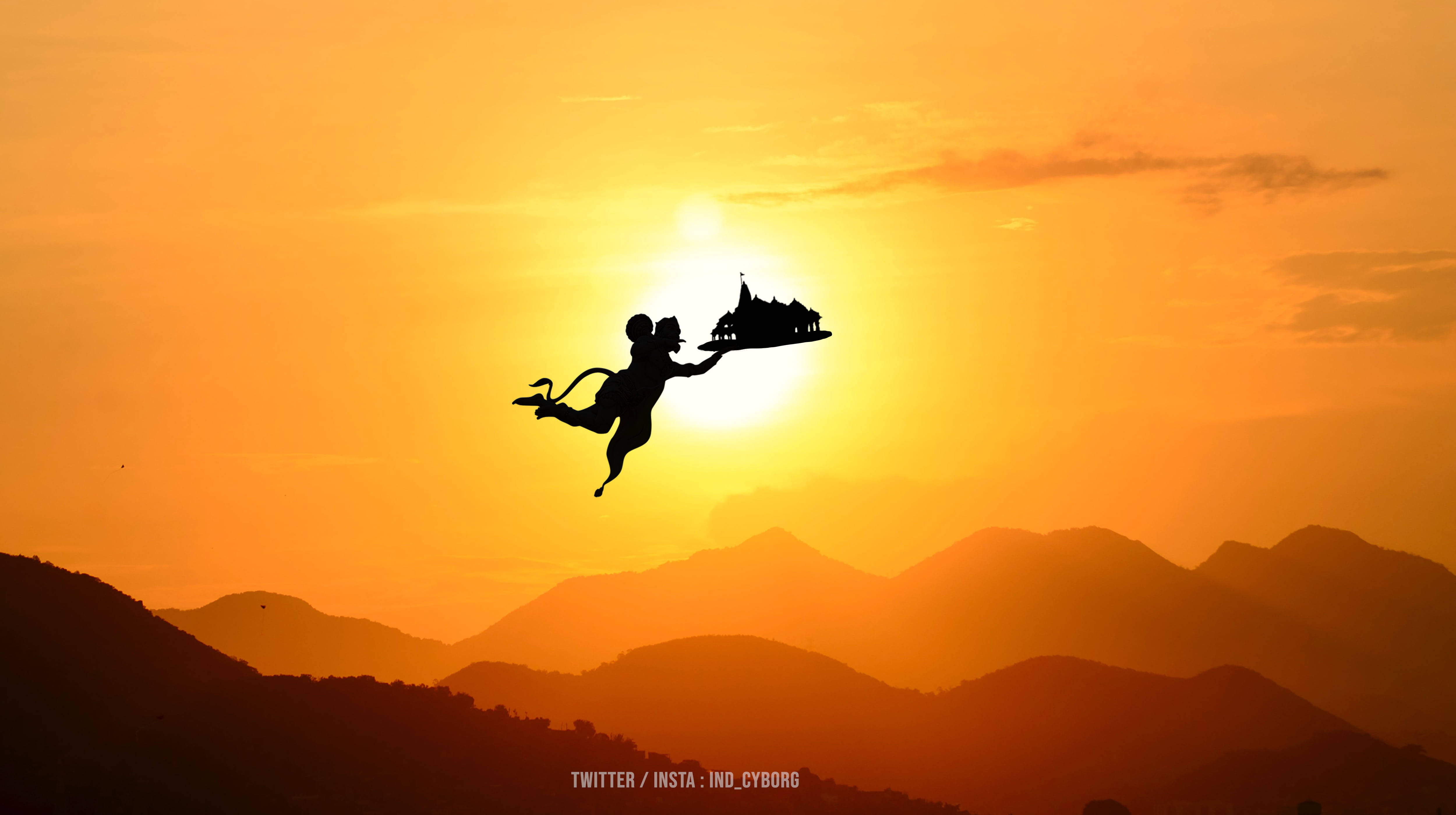 जय श्री राम एचडी उड़ान वॉलपेपर