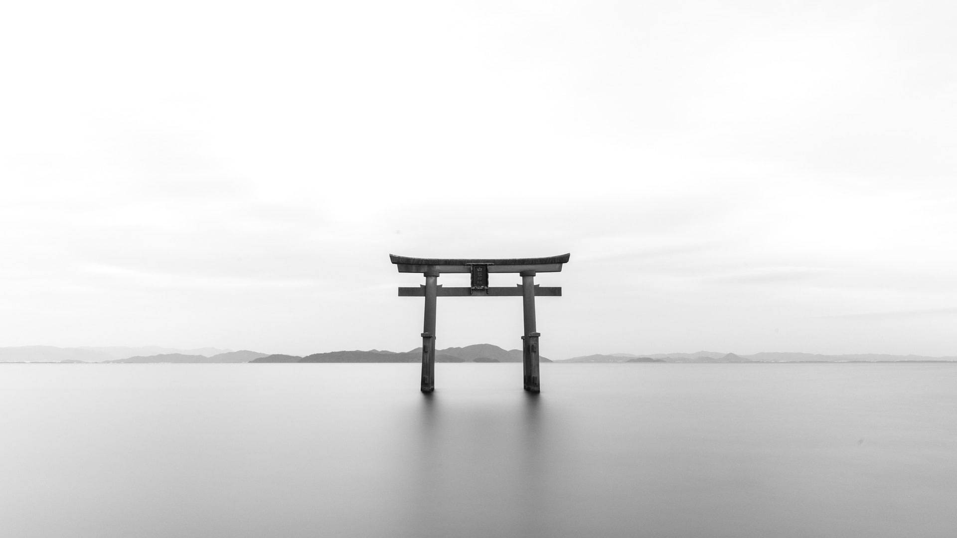 तोरी गेट जापान ग्रेस्केल वॉलपेपर — Japan GIF वॉलपेपर